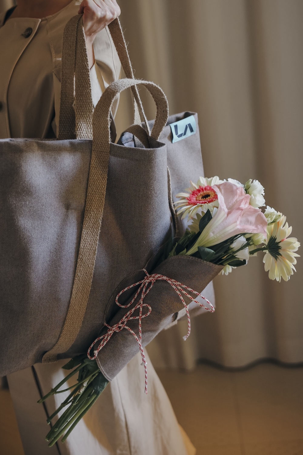 Don't break My Baguette Flower Bag